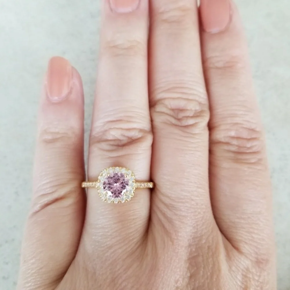 18k Pink Ring - Picture 7 of 8